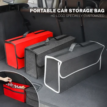 Автомобильный багажник Коробка для хранения Войлочная ткань Складной органайзер Сумка для уборки для Chevrolet Cruze Captiva Trax Malibu Tahoe Equinox Impala