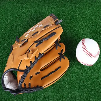 Открытый спорт Бейсбольная перчатка PU Кожа Перчатки для битья Оборудование для тренировок по софтболу Перчатки для соревнований по бейсболу для детей