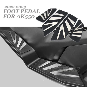 Для Kymco ak550 AK550 Мотоциклетная подставка для ног второго поколения Новые резиновые подставки для ног из нержавеющей стали Пластинчатые педали AK 550