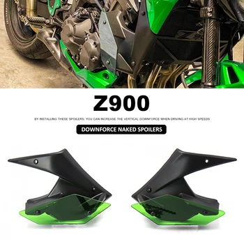 Новые аксессуары для мотоциклов Прижимная сила Naked SpoIlers Deflector Wing Kit Обтекатель для Kawasaki Z900 Z 900 z900 2018 2019 2020 2021