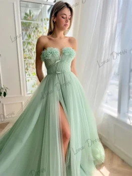 Вечернее платье Lena-A подходит для выпускных балов, вечерних платьев для женщин, гостей без бретелек, свадебных вечерних платьев